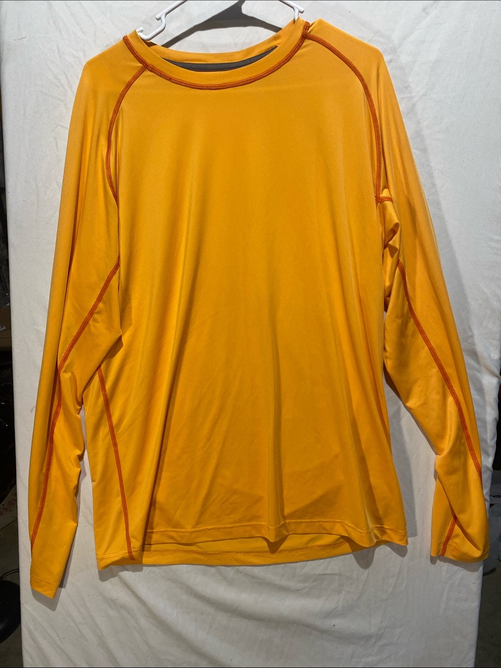 ExOfficio Men's Sol Cool Performance Top - orange with dark orange Trim